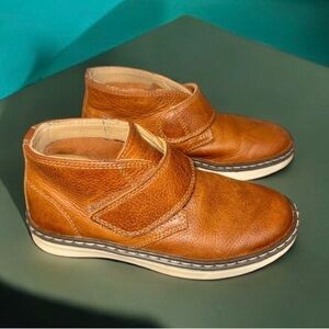 Johnson and Murphy brown leather ankle boots toddler boys size 10